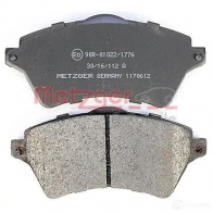Тормозные колодки дисковые, комплект METZGER 236 15 1170612 ING7NC7 995883 - Изображение 3