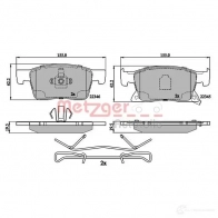 Тормозные колодки дисковые, комплект METZGER L PI7R5 1437583923 1170903 - Изображение 3