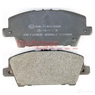 Тормозные колодки дисковые, комплект METZGER 995655 1170384 BJRULG8 24 087 - Изображение 4