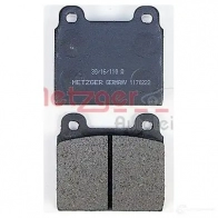 Тормозные колодки дисковые, комплект METZGER 20468 1170222 2 0011 995493 - Изображение 3