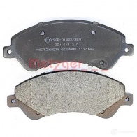 Тормозные колодки дисковые, комплект METZGER 2 4485 2BA80BK 995417 1170146 - Изображение 3