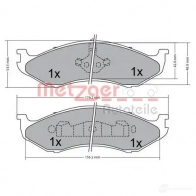Тормозные колодки дисковые, комплект METZGER 2 1822 1170452 21823 995723 - Изображение 3