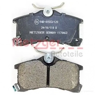 Тормозные колодки дисковые, комплект METZGER 1170463 995734 24020 24 013 - Изображение 3