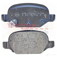Тормозные колодки дисковые, комплект METZGER 2541 0 996084 1170818 25411 - Изображение 3