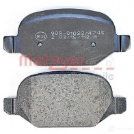 Тормозные колодки дисковые, комплект METZGER 2541 0 996084 1170818 25411 - Изображение 4