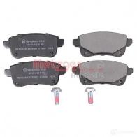 Тормозные колодки дисковые, комплект METZGER 1170909 XXRO U 1437583317 - Изображение 2