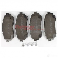 Тормозные колодки дисковые, комплект METZGER 996077 1170811 25 725 6V1P2Q - Изображение 3