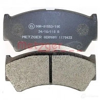 Тормозные колодки дисковые, комплект METZGER 995704 1170433 2 3795 23796 - Изображение 4