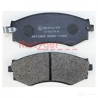 Тормозные колодки дисковые, комплект METZGER 2152 6 995874 21527 1170603 - Изображение 3
