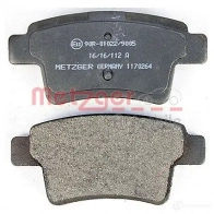 Тормозные колодки дисковые, комплект METZGER 995535 24 540 1170264 R42AUDC - Изображение 3
