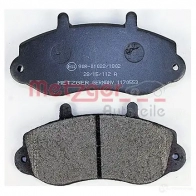 Тормозные колодки дисковые, комплект METZGER 1170553 995824 LIZLG 2330 2 - Изображение 3
