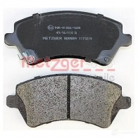 Тормозные колодки дисковые, комплект METZGER 995490 1170219 23767 23 766 - Изображение 3