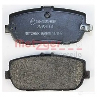 Тормозные колодки дисковые, комплект METZGER 1170617 24299 995888 2 4298 - Изображение 3