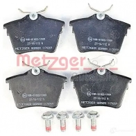 Тормозные колодки дисковые, комплект METZGER 995540 2 4135 6WUJATD 1170269 - Изображение 2