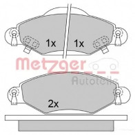 Тормозные колодки дисковые, комплект METZGER 23341 995903 2334 0 1170632 - Изображение 1