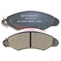 Тормозные колодки дисковые, комплект METZGER 995728 AZ3N1 1170457 23 046 - Изображение 4