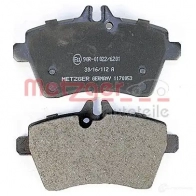 Тормозные колодки дисковые, комплект METZGER 4A962 1170053 995324 2407 7 - Изображение 3