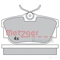 Тормозные колодки дисковые, комплект METZGER Volkswagen Transporter (T4) 4 Автобус 2.4 D Syncro 78 л.с. 1992 – 1998 BAQZTA5 2322 4 1170332