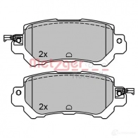 Тормозные колодки дисковые, комплект METZGER 2 5540 1170787 Mazda CX-5 (KE) 1 Кроссовер 2.0 156 л.с. 2012 – 2017 25541