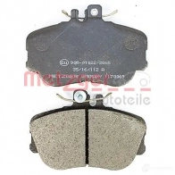 Тормозные колодки дисковые, комплект METZGER 1170069 JC8A1 995340 214 39 - Изображение 3