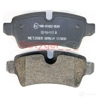 Тормозные колодки дисковые, комплект METZGER 242 89 995472 1170201 24290 - Изображение 3