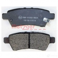 Тормозные колодки дисковые, комплект METZGER 996091 1170825 24242 2424 0 - Изображение 3