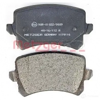 Тормозные колодки дисковые, комплект METZGER 1170116 808F78 244 83 995387 - Изображение 3