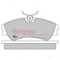 Тормозные колодки дисковые, комплект METZGER Volkswagen Transporter (T4) 4 Грузовик 1.9 D 60 л.с. 1990 – 1995 1170397 C2SIFZ 201 24