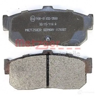 Тормозные колодки дисковые, комплект METZGER 1170387 0366.02 0366.0 0 995658 - Изображение 4
