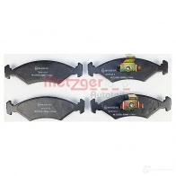 Тормозные колодки дисковые, комплект METZGER 1170568 995839 23104 23 103 - Изображение 2