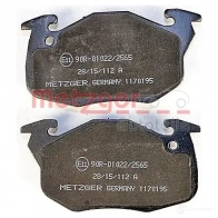 Тормозные колодки дисковые, комплект METZGER 995466 1170195 20906 20 905 - Изображение 3