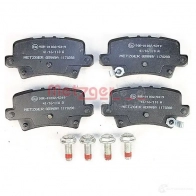 Тормозные колодки дисковые, комплект METZGER 044U3 995559 240 86 1170288 - Изображение 2