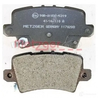 Тормозные колодки дисковые, комплект METZGER 044U3 995559 240 86 1170288 - Изображение 3