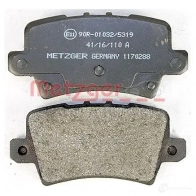 Тормозные колодки дисковые, комплект METZGER 044U3 995559 240 86 1170288 - Изображение 4