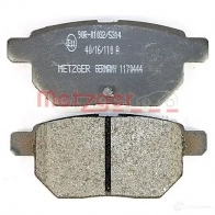 Тормозные колодки дисковые, комплект METZGER 1170444 24611 995715 2 4610 - Изображение 4