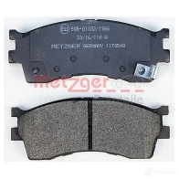 Тормозные колодки дисковые, комплект METZGER 2 3873 995819 1170548 23874 - Изображение 3