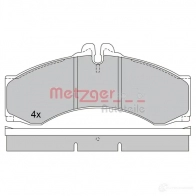 Тормозные колодки дисковые, комплект METZGER U4YL9 2 9076 1170400 Mercedes Sprinter (904) 1 Фургон 2.9 414 D 4x4 122 л.с. 1997 – 2006