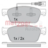 Тормозные колодки дисковые, комплект METZGER 246 23 1170484 24624 Volkswagen Caravelle (T6, SG) 6 Автобус 2.0 TDI 4motion 199 л.с. 2018 – 2025