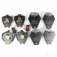Тормозные колодки дисковые, комплект METZGER 995551 1170280 21454 2 1453 - Изображение 2