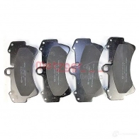 Тормозные колодки дисковые, комплект METZGER 0BPSDN 1170242 995513 236 93 - Изображение 2