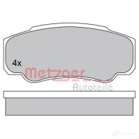 Тормозные колодки дисковые, комплект METZGER 1170381 RLGAQ2F 2 3921 995652