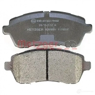 Тормозные колодки дисковые, комплект METZGER 1170017 995288 2428 3 24284 - Изображение 4