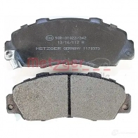 Тормозные колодки дисковые, комплект METZGER 1170373 21652 995644 216 51 - Изображение 3