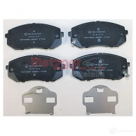 Тормозные колодки дисковые, комплект METZGER 995457 1170186 245 01 24502 - Изображение 2