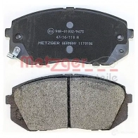 Тормозные колодки дисковые, комплект METZGER 995457 1170186 245 01 24502 - Изображение 3