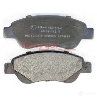 Тормозные колодки дисковые, комплект METZGER 995360 2 3959 1170089 EHYNTF - Изображение 3