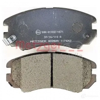 Тормозные колодки дисковые, комплект METZGER 0 953.12 23891 1170262 995533 - Изображение 3
