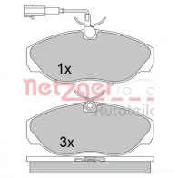 Тормозные колодки дисковые, комплект METZGER 2360 2 TQDLFP Fiat Ducato (230) 1 Фургон 1.9 TD 82 л.с. 1994 – 2002 1170494