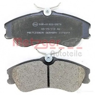 Тормозные колодки дисковые, комплект METZGER 1170377 XCBPXVC 233 46 995648 - Изображение 3