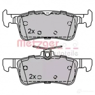 Тормозные колодки дисковые, комплект METZGER 25969 996076 1170810 2 5968